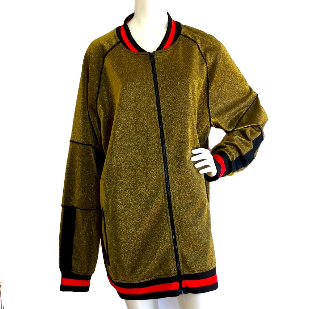 INC Golden Bomber Jacket XL Tall